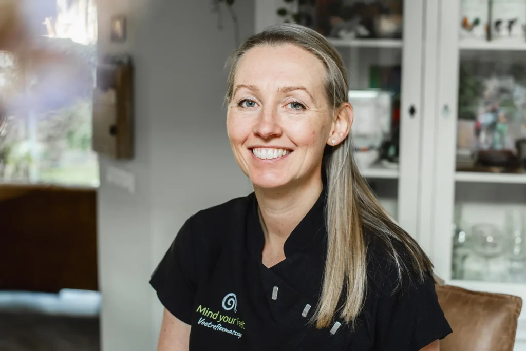 Janneke Menting van Mind your Feet, praktijk voor voetreflexologie in Apeldoorn
